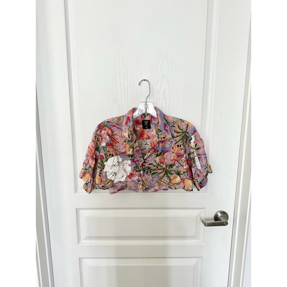 LF the Brand Cropped Hawaiian Shirt Small New - Picture 5 of 7
